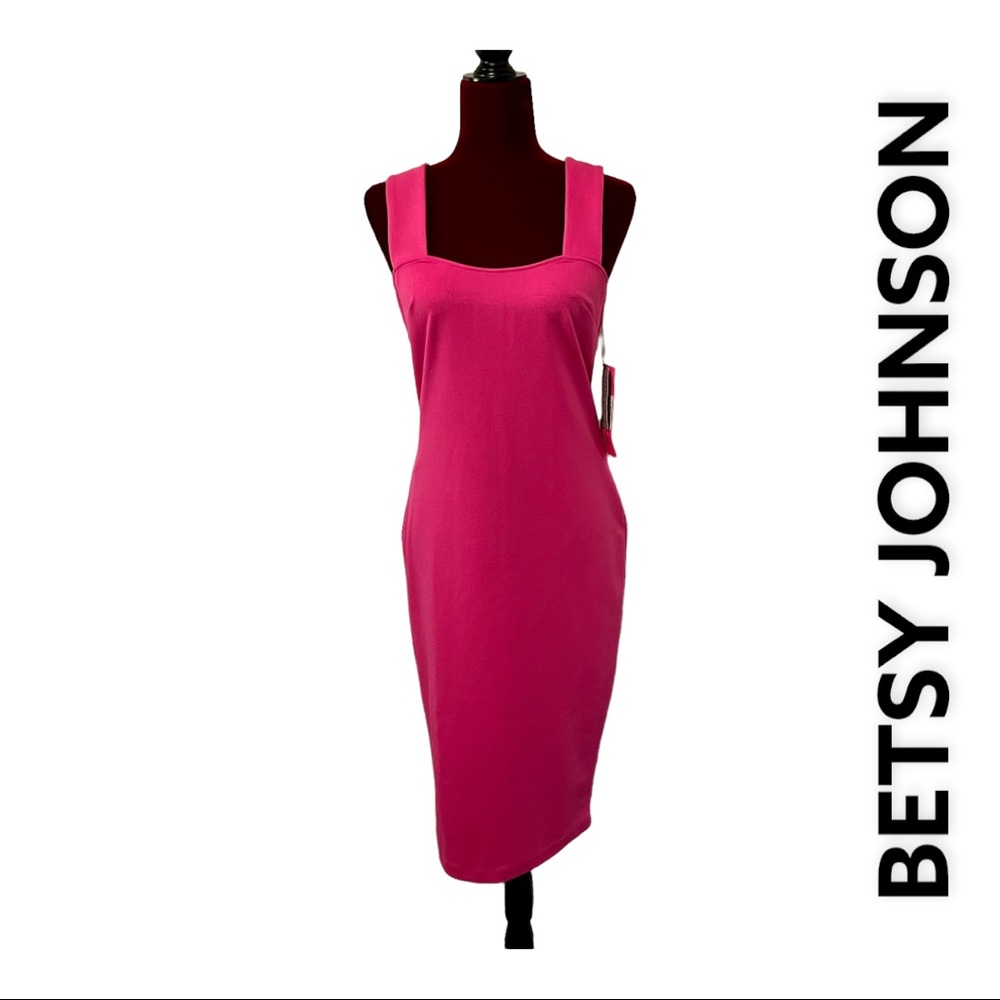 Betsey Johnson Fuchsia Midi Dress
